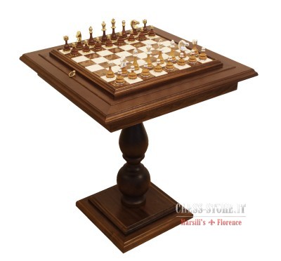 Set di scacchi + tavolo scacchiera